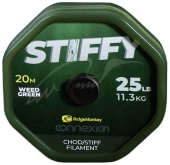 Поводковый материал моно Ridge Monkey Connexion Stiffy Chod / Stiff Filament Weed Green 20Lb/9,1kg