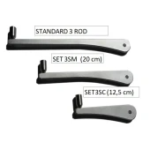 Набор буз баров для рода пода Meccanica Vadese Set BuzzBar Nick Evolution 3 Rod Black Standart 27cm