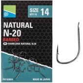 Гачки Preston Natural N-20 №10 10шт  Size 10
