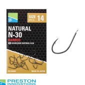 Гачки Preston Natural N-30 №14 10шт  Size 14