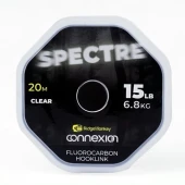 Поводковый материал флюорокарбоновый Ridge Monkey Connexion Spectre Fluorocarbon Hooklink Clear 20Lb/9,1kg