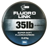 Поводковый материал флюорокарбоновый Nash Fluorolink Super Soft Fluorocarbon 25lb 0.50mm