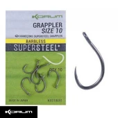 Крючки безбородые Korum Grappler Hook Barbless Size 10