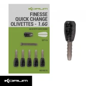 Грузило Korum Finesse Quick-Change Olivettes 2g 6шт
