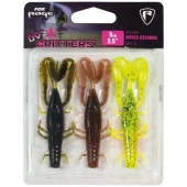 Силиконовая приманка Rage Ultra UV Critter Mixed Colour Lure Pack 9cm/3,5inch x 3