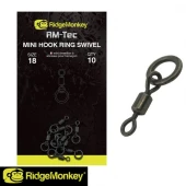 Вертлюг микро с кольцом Ridge Monkey Mini Hook Ring Swivel Size 18