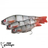 Силиконовая приманка Rage Pro shad Jointed UV Ultra Natural Roach Loaded 14cm / 5.5inch 31g