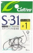 Рыболовный крючок OWNER CULTIVA S-31 SINGLE HOOK