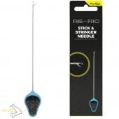 Игла с застежкой для ПВА стиков Avid Carp Re-Rig Stick &amp; Stringer Needle Blue