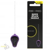 Игла для лидкора Avid Carp Re-Rig Quick-Splice Needle Purple