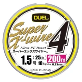 Шнур Duel Super X-Wire 4 200м 0.21мм 5Color Yellow Marking #1.5 (H3592N-5CR)