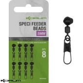 Вертлюг з буферним шариком та карабіном Korum Smokescreen Speci Feeder Beads 5mm 8pcs