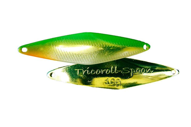 Блесна JACKALL/TIMON TRICOROLL SPOON 10G #FLASH CHART