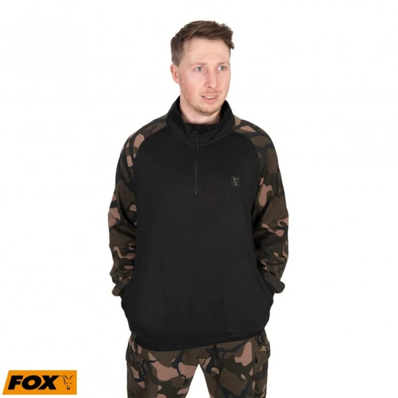 Толстовка Fox Lightweight Black / Camo QTR Zip Pullover XXL