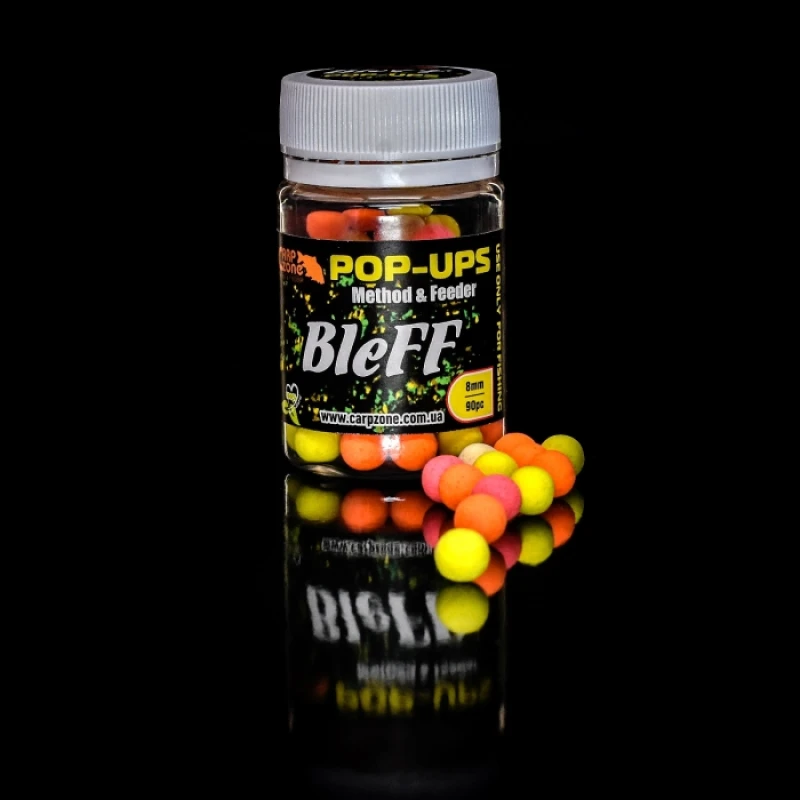 Поп-ап CarpZone BleFF Pop-Ups Method & Feeder 8mm банка 90шт