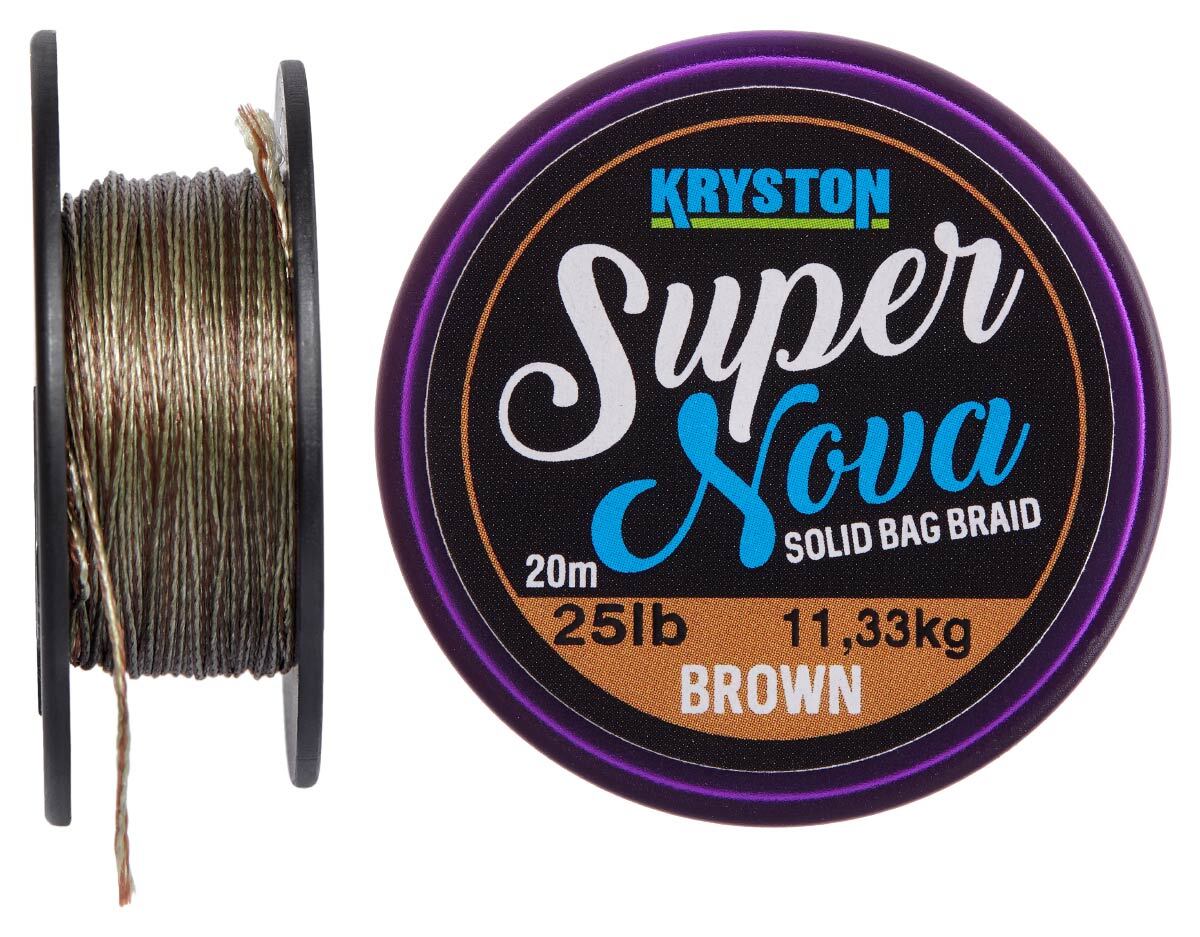 Поводковый материал KRYSTON Super Mantis Coated Braid 15 lb, 20 м Dark Silt  ―