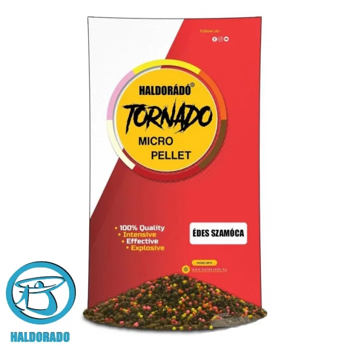 Пеллетс Haldorado TORNADO Micro Pellet Sweet Strawberry 400g