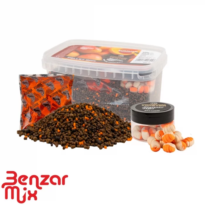 Набор для флета Benzar Mix Summer Pellet Box Twister Mango 400g + 150ml