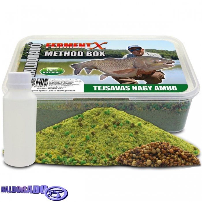 Набор для флэта Haldorado FermentX Method Box Milk Acid Big Amur 400g