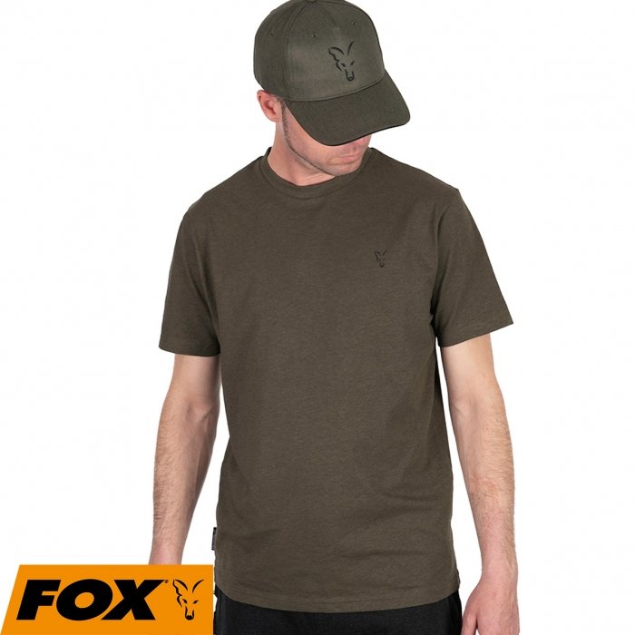 Футболка Fox Collection T-Shirt Green Marl Black Logo L 1шт