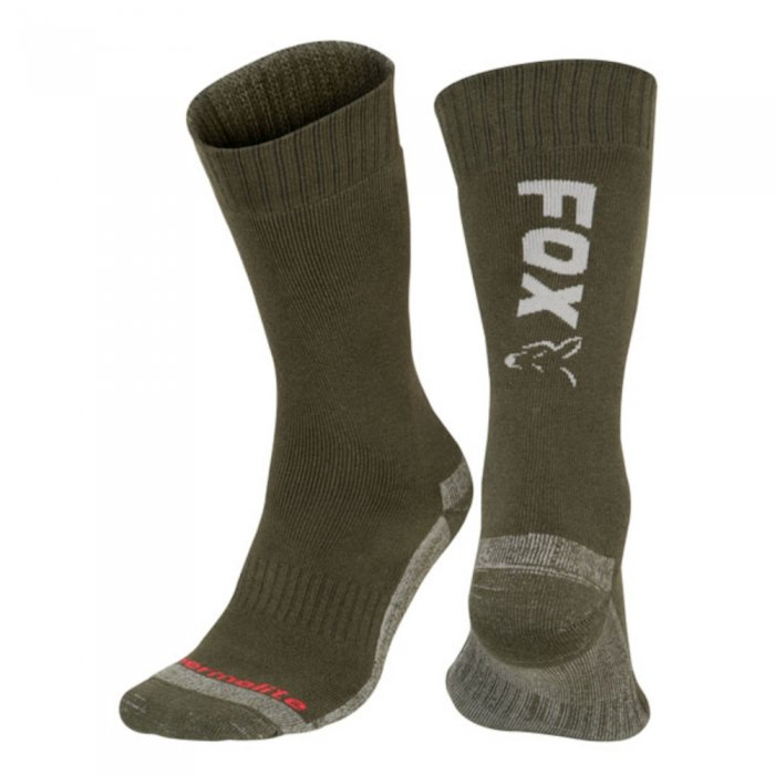 Носки Fox Collection Green Silver Thermolite Long Socks 6-9UK/40-43EU пара