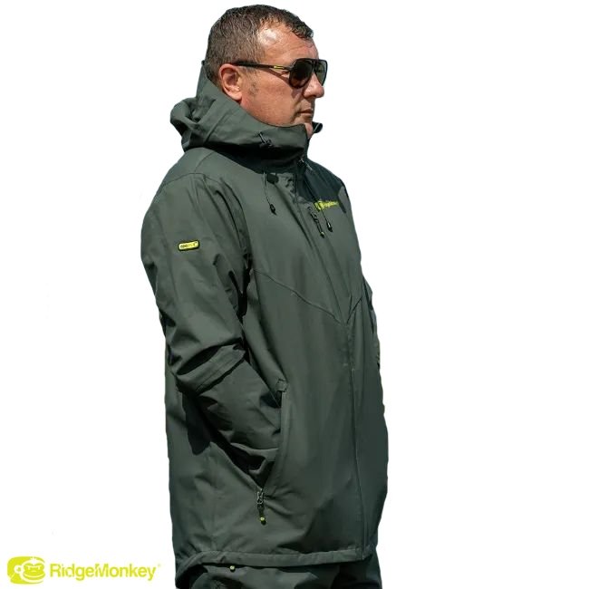 Куртка водонепроницаемая Ridge Monkey APEarel ThermaPro Waterproof Shell Coat Green M 1шт