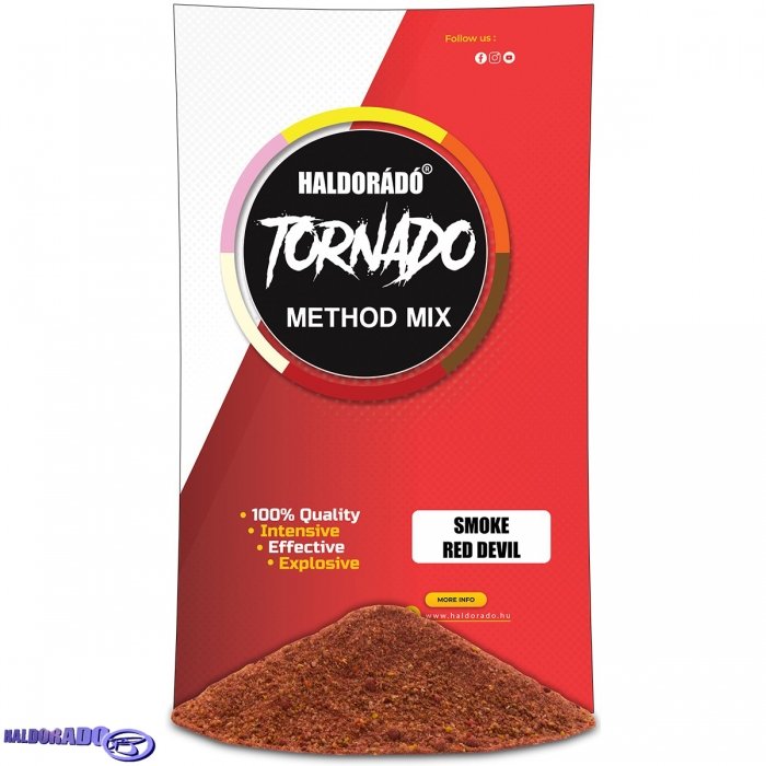 Прикормка Haldorado Tornado Smoke Method Mix Red Devil 500g Прикормка Haldorado Tornado Smoke Method Mix Red Devil 500g