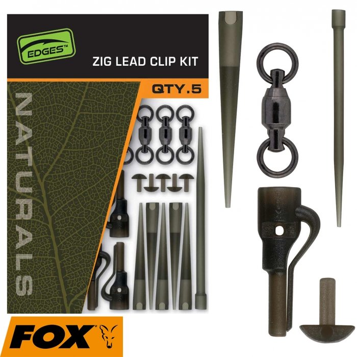 Безопасная клипса для Зиг рига Fox Edges Naturals Zig Lead Clip Kit Безопасная клипса для Зиг рига Fox Edges Naturals Zig Lead Clip Kit