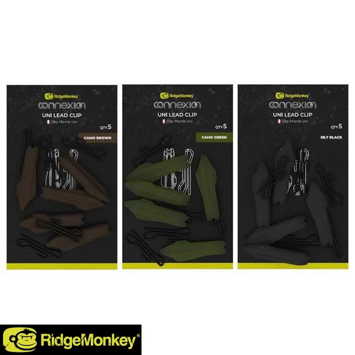 Безопасная клипса для грузил Ridge Monkey Connexion Uni Lead Clip Camo Green 5шт Безопасная клипса для грузил Ridge Monkey Connexion Uni Lead Clip Camo Green 5шт